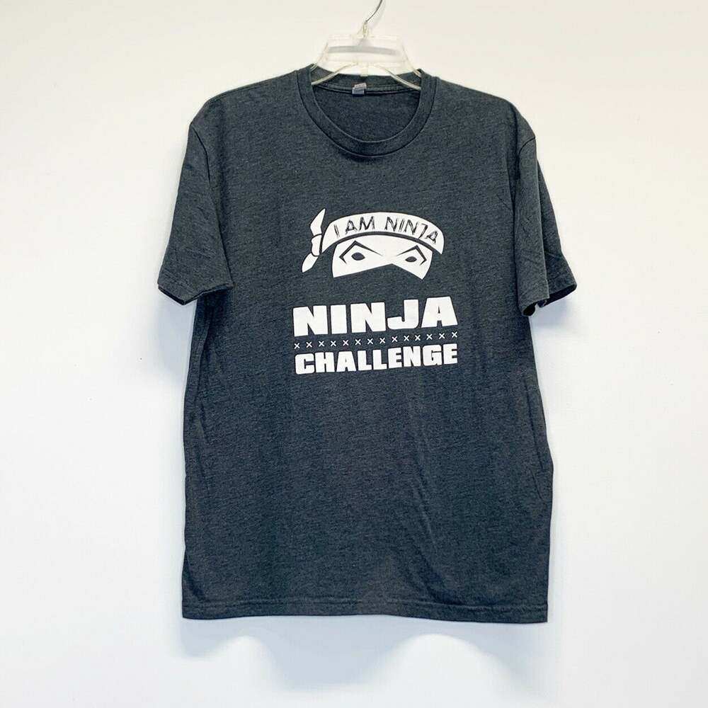 Next Level Apparel gray sz l graphic t shirt Short Sleeve I’m Ninja Challenge